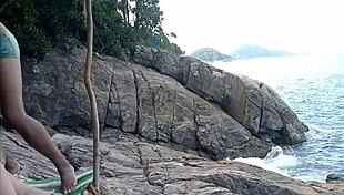 Bruxo Fire and Alex Lima having hardcore sex on the beach 😍