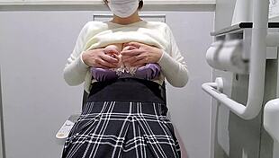 fat asian milf does thrilling masturbation in toilet selfie