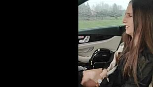 I'm masturbating in the car publicly with fingering 😏