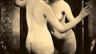 2世紀のヴィンテージポルノを探求、毛むくじゃらの看護婦がレトロ病院シーン