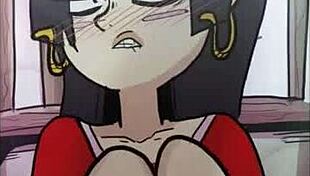 Boa hancock's big tits squeeze cock in hentai titty fuck loop