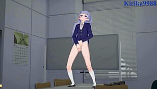 aoba and hifumi explore futanari sex in hentai