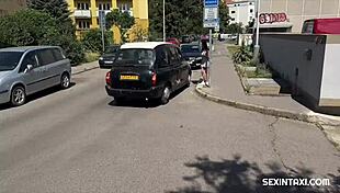 They Lick Each Other Wildly in a Hot Taxi Ride