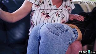 Lesbian milf stepmom dee williams spanks and licks her asian teen stepdaughter in taboo roleplay