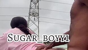 everyone was home so we had a sneaky link at the rooftop with doggystyle ass fucking