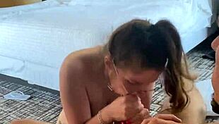 Huge tit brunette steals soul from huge cock