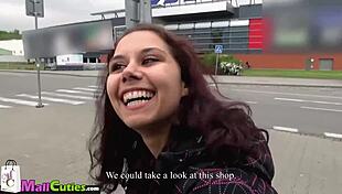 Is The Redhead Sucking Cock In The Shop?