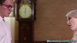 Mormon Teen 18+S Pussy Fucked with Handjob and Cumshot in Hardcore Missionary 😏