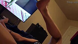 Girlfriend's Soaked Pussy Crazy Dildo Orgasm Cheap Toy