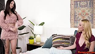 Horny Stepmom Wants To Spend Night With You, Licking And Touching