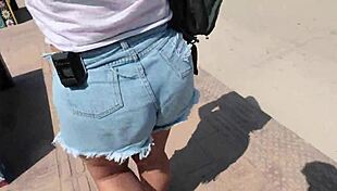 Horny Latina on the beach saw me and went for it right away!