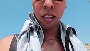 Horny Latina on the beach saw me and went for it right away!