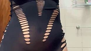 i secretly filmed my friend's girlfriend, a sexy prostitute, getting anal in the bathroom.