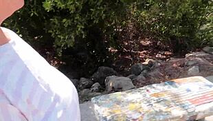 Horny Latina on the beach saw me and went for it right away!