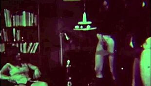 Hairy Vintage Lovers Embrace in Retro Lesbian Passion