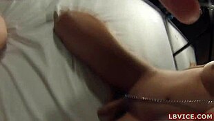 Amateur ladyboy nanny performs blowjob and bareback