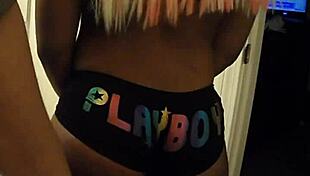 Cute Ebony Teen 18+ Spanking with Firm Hand on Bare Skin