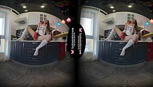 Angel Kriss Teases Herself In The Kitchen