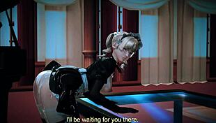 3D Hentai Anime Cartoon: Red And Blue Teen Girls Get Intense Fucking