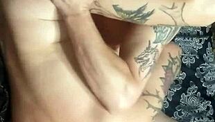 Couple enjoys a fun Halloween party at home