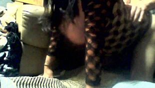 Young Chubby Navajo Tiff Poses in Lingerie