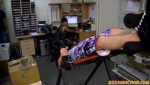 Adorable gay blows two dicks