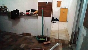 stella shows her big tits in the kitchen