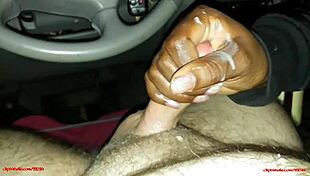 yo, check this ebony handjob cumshot compilation in pov!