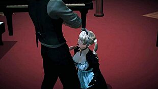 3D Hentai Anime Cartoon: Red And Blue Teen Girls Get Intense Fucking