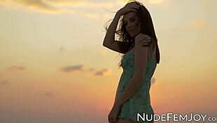 i watch this sensual beauty showin her naked body on the beach, teasin me