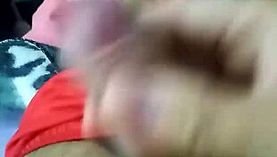 This is a steamy handjob session in bed, guys! 🔥