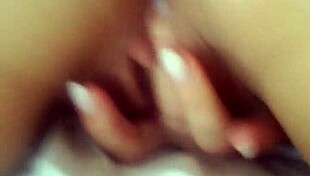 my girlfriend is so horny she fingers her pussy right now! 😈