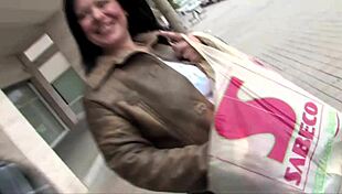 busty spanish couple fucks hard in the park with big cocks