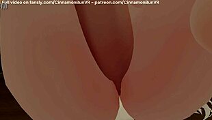 Teen Masturbates Wet Pussy with Dildo in VRChat