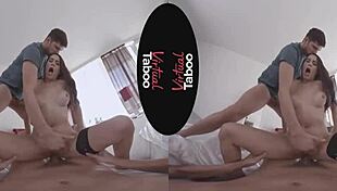 Virtual Taboo - Anal Slut! Brunette Gets Her Shaved Pussy And Ass Fucked Hard