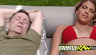 Busty Teen Babe Fucks and Sucks Cock Everywhere