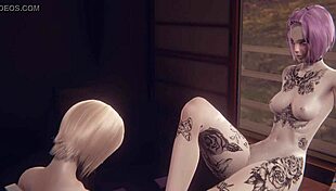 Hentai Uncensored Futanari: Alice Receives Footjob And Doggy Style Action In Japanese Anime