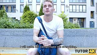 Guy Creams Teacher's Face Then Shoves Cock Into Her Tight Hole