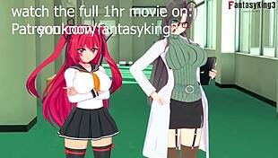 Shinmai Maou Ntr Testament Part 3: Mio Naruse And Chisato Hasegawa Love Triangle Hentai