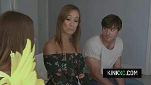 Slutty Teen Audrey Hempburn Shares Boyfriend's Cock With Stepmom Christy Love