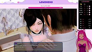 Vtuber Lewdneko explores wild scenes in Harem Hotel part 27