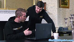 squirting british bimbo feels intense pleasure with her big tits