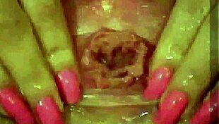 I get so close to that hairy asian pussy while fingering it deeply