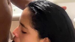 I Give Him A Delicious Blowjob While He Gets Ready For Work