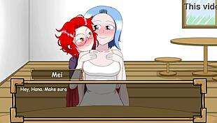 Hana's Blooming Flower Exposure In Hentai Game!