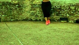 damn, showing off my big cock outdoors in a medieval village! 😈