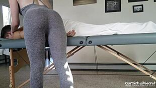 Blonde Wife Swallows Cum After Massage