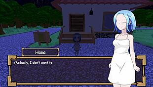 Hana's Blooming Flower Exposure In Hentai Game!