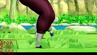 A nice post training hentai creampie in big ass anime sex