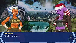 Star wars orange trainer part 27 cosplay with alien girls